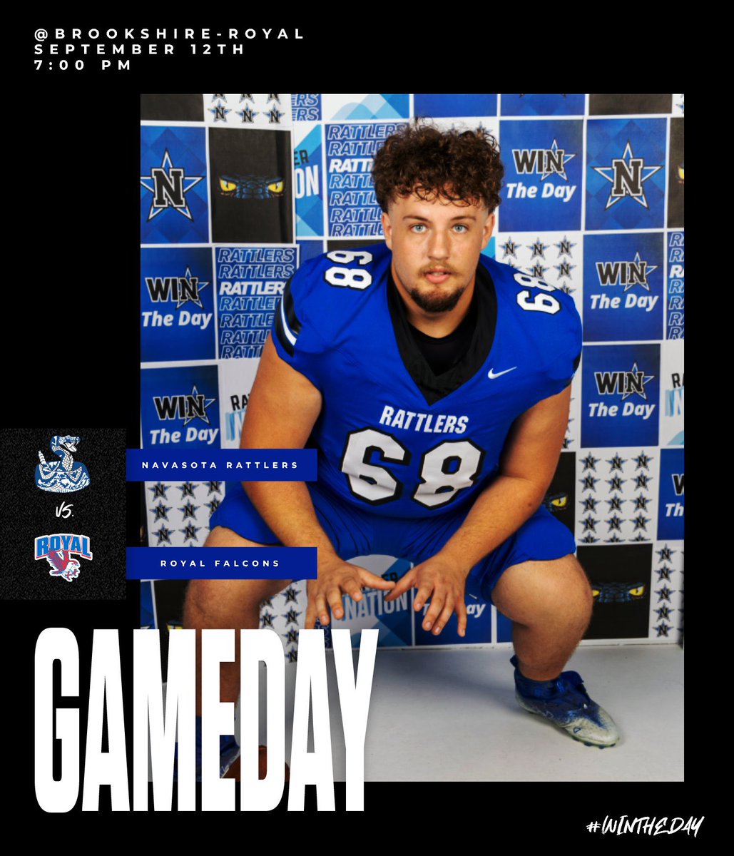 🚨🏈 GAMEDAY 🏈🚨
It’s a big one under the lights tonight‼️🔒🐍

The Rattlers are ready to battle the Royal Falcons 🪶🔥

🏟️ Falcon Stadium
📍 34499 Royal Rd, Brookshire TX 77423
⏰ 7:00 PM

Let’s pack the stands &amp; bring the energy‼️

#WinTheDay 🐍🔵⚪️