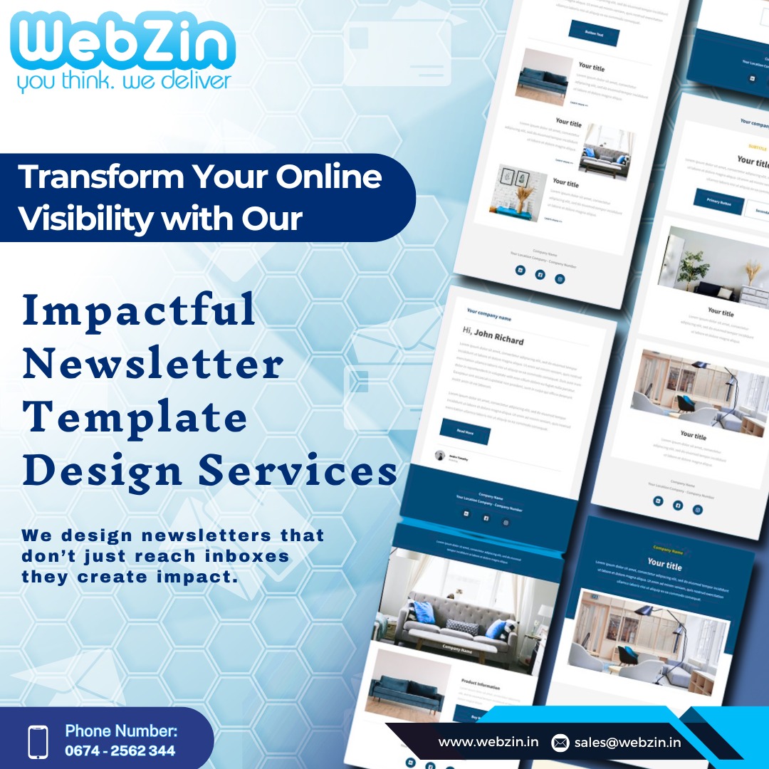 webzinin's tweet image. 📩 Transform your online visibility with impactful newsletter template designs from Webzin Infotech! 🚀
Engage readers, boost brand presence &amp;amp; stand out in every inbox. 🌟

#WebzinInfotech #NewsletterDesign #DigitalGrowth