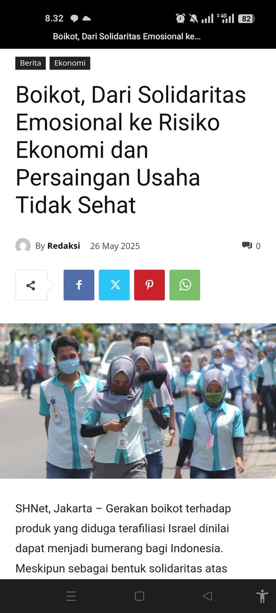 Buat yang masih aktif nyuarain boikot, kita jangan sampe kemakan narasi persaingan bisnis yang makin gak sehat yaa, dampaknya ke mana-mana nih :(

sinarharapan.net/boikot-dari-so…