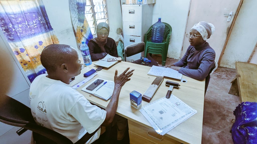 we paid a courtesy visit to the area sub-chief of Junda, Mr Suleiman to discuss the prevalence of SGBV and GBV cases in his jurisdiction and how to mitigate the issue
#komboadada #endsgbv <a href="/GlobalFundWomen/">Global Fund for Women</a> <a href="/AkiliDada/">Akili Dada</a> <a href="/Cwid4Cwid/">Collaboration of Women In Development - CWID</a> <a href="/AuraAuraruth8/">Aura Ruth</a> <a href="/FatimeSuleiman/">FATIME SULEIMAN</a> <a href="/hernarrativeke/">hernarrativeke</a>
