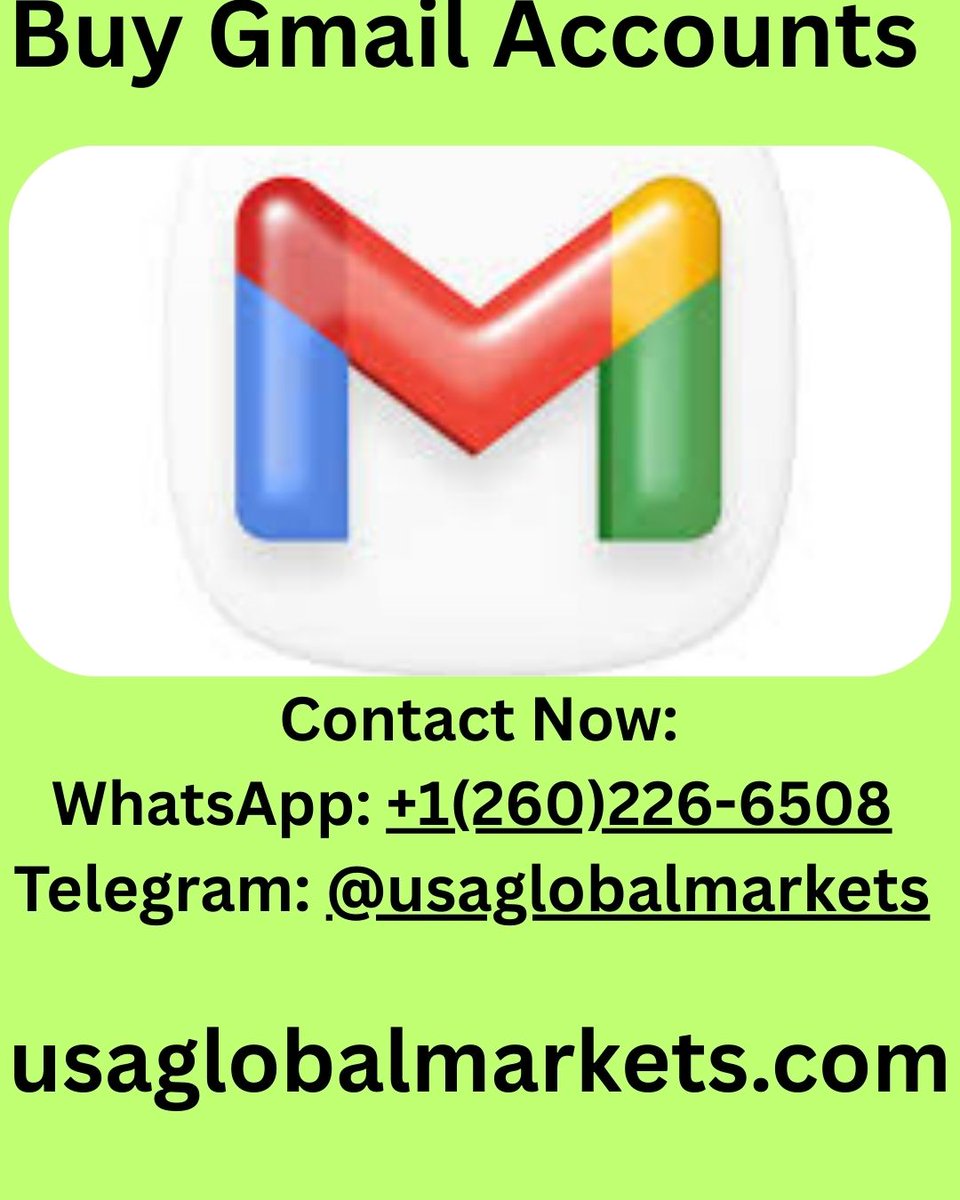 AZemlac's tweet photo. Buy Gmail Accounts

Contact Now:
WhatsApp: +1(260)226-6508
Telegram: @usaglobalmarkets

https://t.co/0kafwyZSg0

#Top4WebsitestoBuyGmailAccountsAgedNew #Top11WebsiteBuyGmailAccounts #WhyshouldyoubuyGmailaccounts #Packers #NeverForget #Utah #Jesus #Democrats #Amen #FridayVibes https://t.co/ZbC1RomcFY
