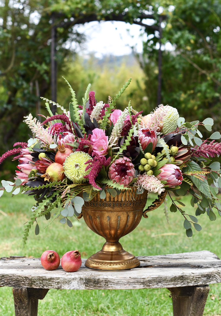 Happy Friday! Just a little autumn color inspiration to start your day 🍃🌸🍂🌷🍃 #fridayfeeling #fallvibes #fabulousflorals #protea #colorinspo #cagrown