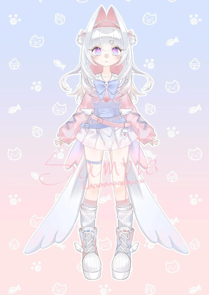 Kaaaaaaamiose's tweet image. #魂募集 #售皮 #v皮 #接委託 #有償魂募集 
想成為vtuber嗎🫵
那就和我簽訂契約，成為海天使吧

海天使一條龍v皮!
沒有任何中之人要求
繪師\建模師皆為我本人
價格：13000台幣
如果有需要可以留言or直接私訊
付款方式為銀行轉帳
可分六期
一次付清可再折抵1000元

詳細內容物看留言