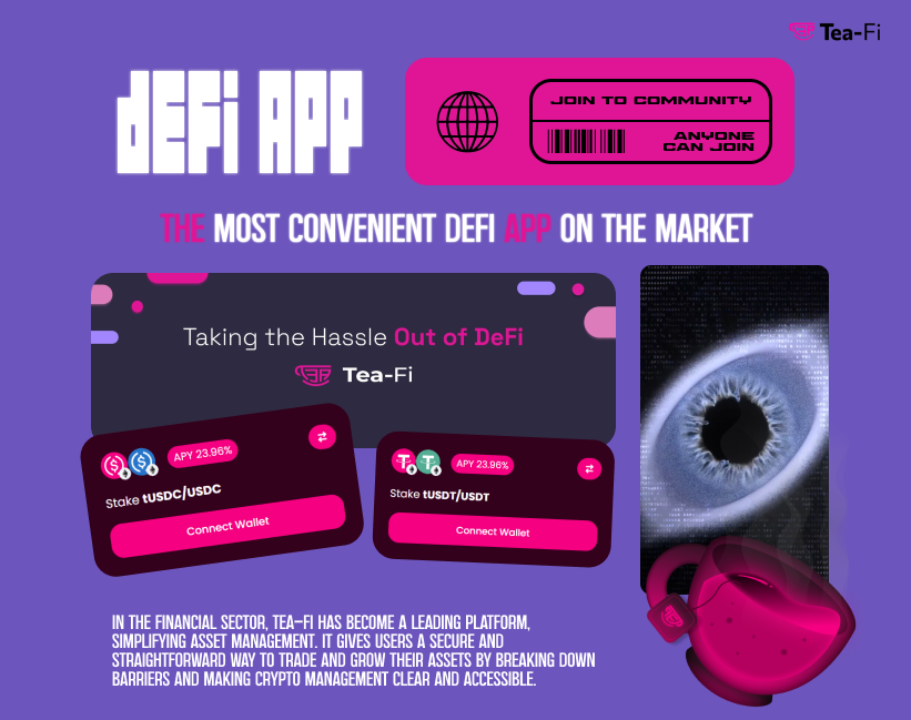 Crypost (@lamacryp) on Twitter photo Let's take a closer look at the structure of <a href="/TeaFi_Official/">Tea-Fi | Gasless swaps ☕️</a>, the most convenient DeFi with a good APY %.
Currently, the market offers us a lot of useless DeFi products that are inconvenient to use and quite slow, BUT <a href="/TeaFi_Official/">Tea-Fi | Gasless swaps ☕️</a> is an exception.
The product has become a Let's take a closer look at the structure of <a href="/TeaFi_Official/">Tea-Fi | Gasless swaps ☕️</a>, the most convenient DeFi with a good APY %.
Currently, the market offers us a lot of useless DeFi products that are inconvenient to use and quite slow, BUT <a href="/TeaFi_Official/">Tea-Fi | Gasless swaps ☕️</a> is an exception.
The product has become a