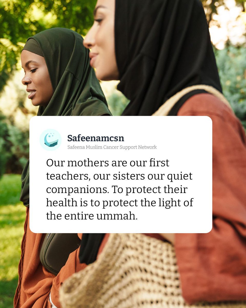 safeenamcsn's tweet photo. This Friday, we pray for women’s health and continue raising awareness around gynaecological cancer. Together, we turn awareness into action. 💛

👉 https://t.co/rVRi5XMfg5
#JumuahMubarak #FaithAndHealing #SafeenaSupport https://t.co/vspRPmhA8U