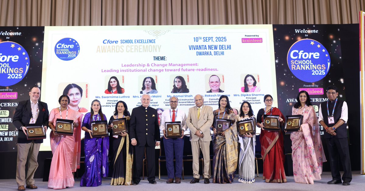 It was an honour to serve as a panelist on “𝗟𝗲𝗮𝗱𝗲𝗿𝘀𝗵𝗶𝗽 &amp; 𝗖𝗵𝗮𝗻𝗴𝗲 𝗠𝗮𝗻𝗮𝗴𝗲𝗺𝗲𝗻𝘁: 𝗟𝗲𝗮𝗱𝗶𝗻𝗴 𝗜𝗻𝘀𝘁𝗶𝘁𝘂𝘁𝗶𝗼𝗻𝗮𝗹 𝗖𝗵𝗮𝗻𝗴𝗲 𝗧𝗼𝘄𝗮𝗿𝗱 𝗙𝘂𝘁𝘂𝗿𝗲-𝗥𝗲𝗮𝗱𝗶𝗻𝗲𝘀𝘀” at 𝘾𝙛𝙤𝙧𝙚 𝙎𝙘𝙝𝙤𝙤𝙡 𝙍𝙖𝙣𝙠𝙞𝙣𝙜𝙨 2025 Awards Ceremony.