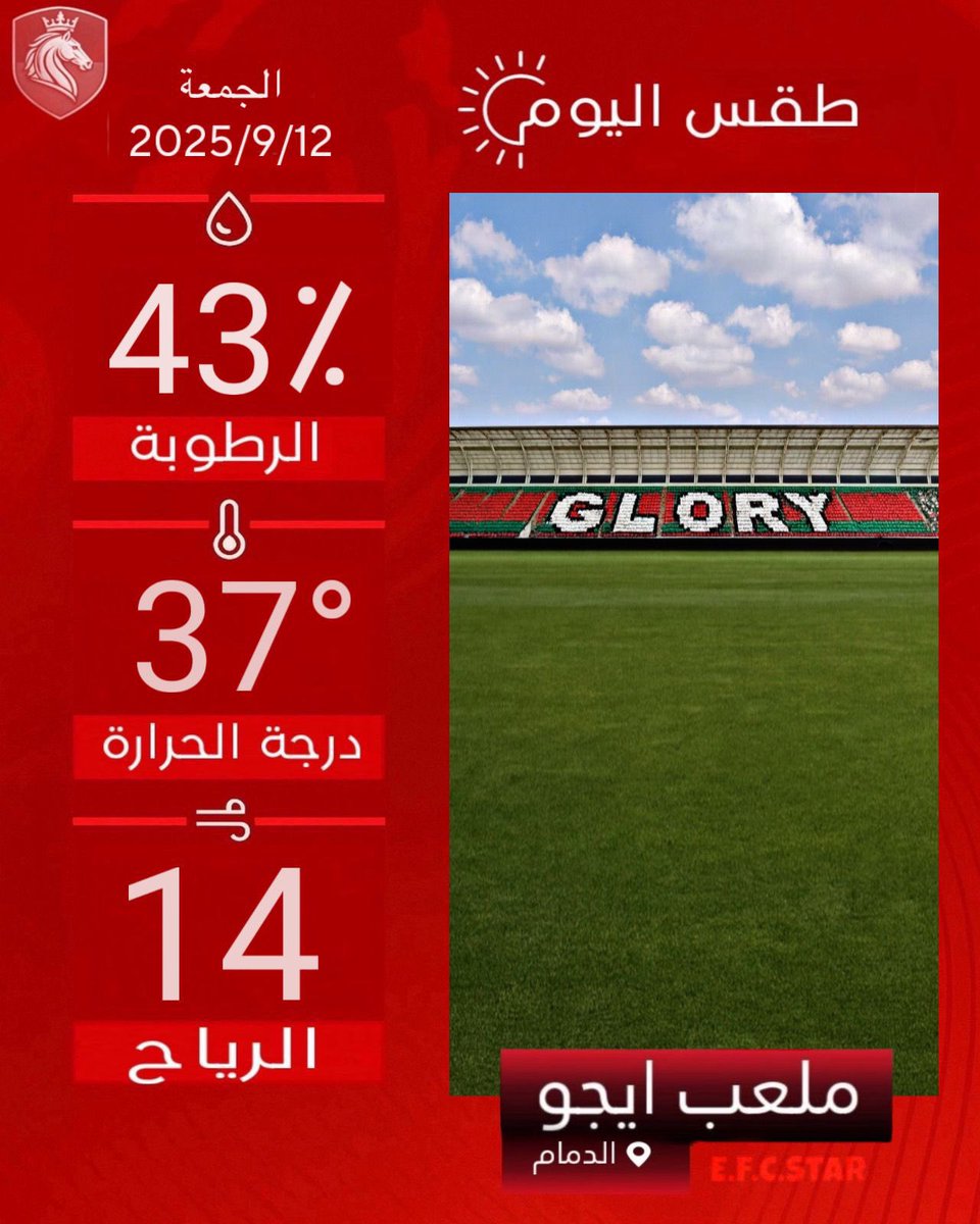 #الاتفاق #الاتفاق_الاهلي 
طقس اليوم