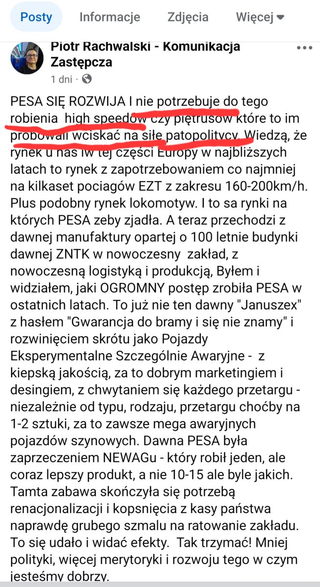 patryk wild (@wildpatryk) on Twitter photo Prezes <a href="/pesabydgoszcz/">pesabydgoszcz</a> swoim wywiadem dla <a href="/RynekKolejowy/">Rynek Kolejowy</a> mówiąc kolokwialnie, "ściągnął gacie"
kompradorskiem towarzystwu, którego najważniejszym celem jest obecnie dopięcie wielomiliardowego "zagranicznego transferu taborowego"(scrn1).
W całej kompromitacji tej ekipy
muszę Prezes <a href="/pesabydgoszcz/">pesabydgoszcz</a> swoim wywiadem dla <a href="/RynekKolejowy/">Rynek Kolejowy</a> mówiąc kolokwialnie, "ściągnął gacie"
kompradorskiem towarzystwu, którego najważniejszym celem jest obecnie dopięcie wielomiliardowego "zagranicznego transferu taborowego"(scrn1).
W całej kompromitacji tej ekipy
muszę