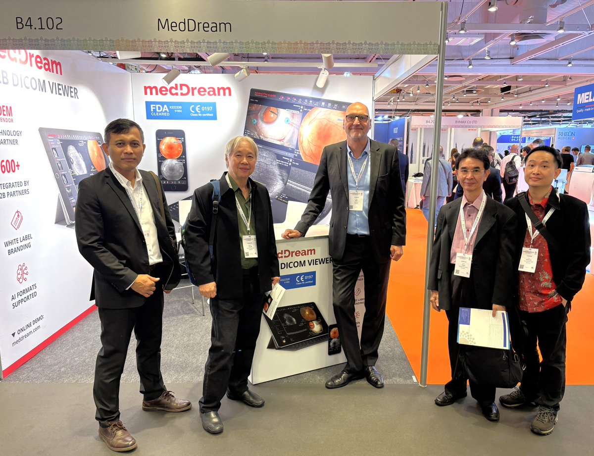 The #ESCRS2025 Congress has started! Join #MedDream team at Booth B4.102! Let’s connect and explore collaboration opportunities in #ophthalmology with MedDream!
#DICOMViewer #ophthalmologyviewer #ophthalmicimages #universalViewer #enterpriseViewer #RetinalImaging #ESCRS