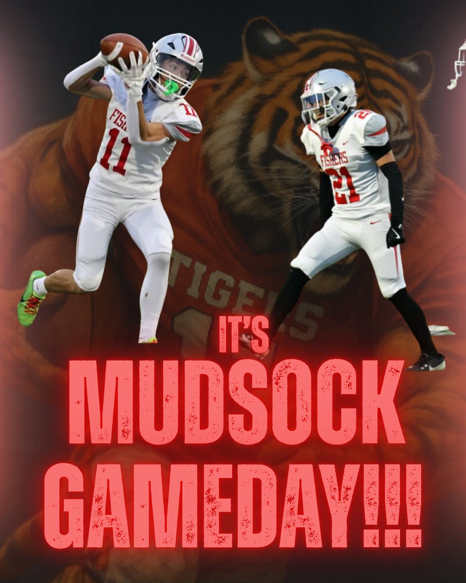 fishersgridiron's tweet photo. See you all at 7pm for the biggest game of the season wearing all your RED!!! Lets Go Tigers! https://t.co/v6VwWMqdng