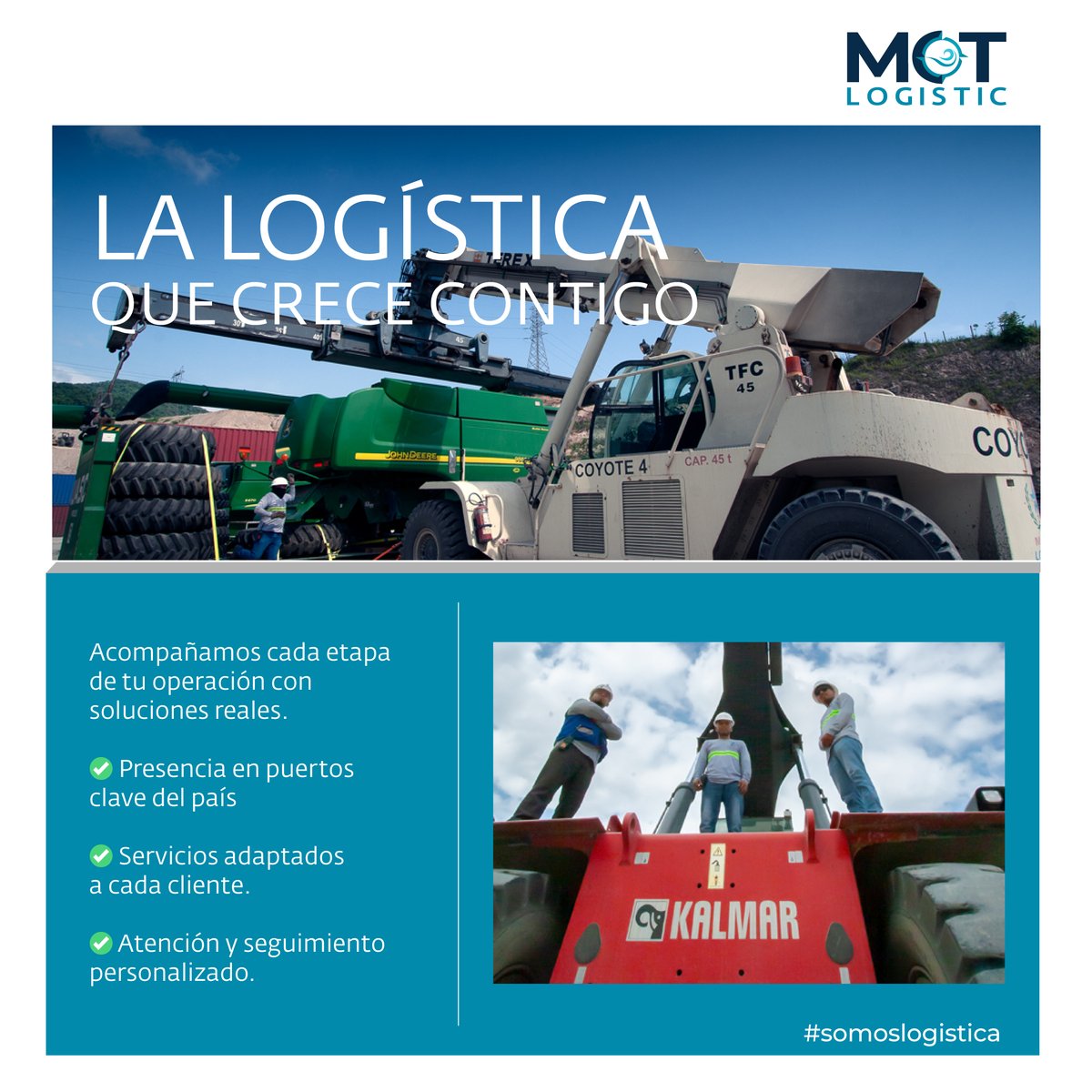 📈📦 En MCT Logistic entendemos que la logística es más que movimiento: es confianza, coordinación y visión de largo plazo.

Diseñamos soluciones con base en lo que tu operación necesita, integrando almacenaje, transporte, maniobras, inspección y más…