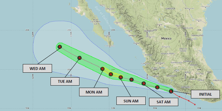 DTNWeather's tweet image. 09/12 #TropicalStormMario morning advisory: #Thirteen has strengthened and formed into #TropicalStorm #Mario in the East Pac.
dtn.link/kke19s

#ThinkWeather