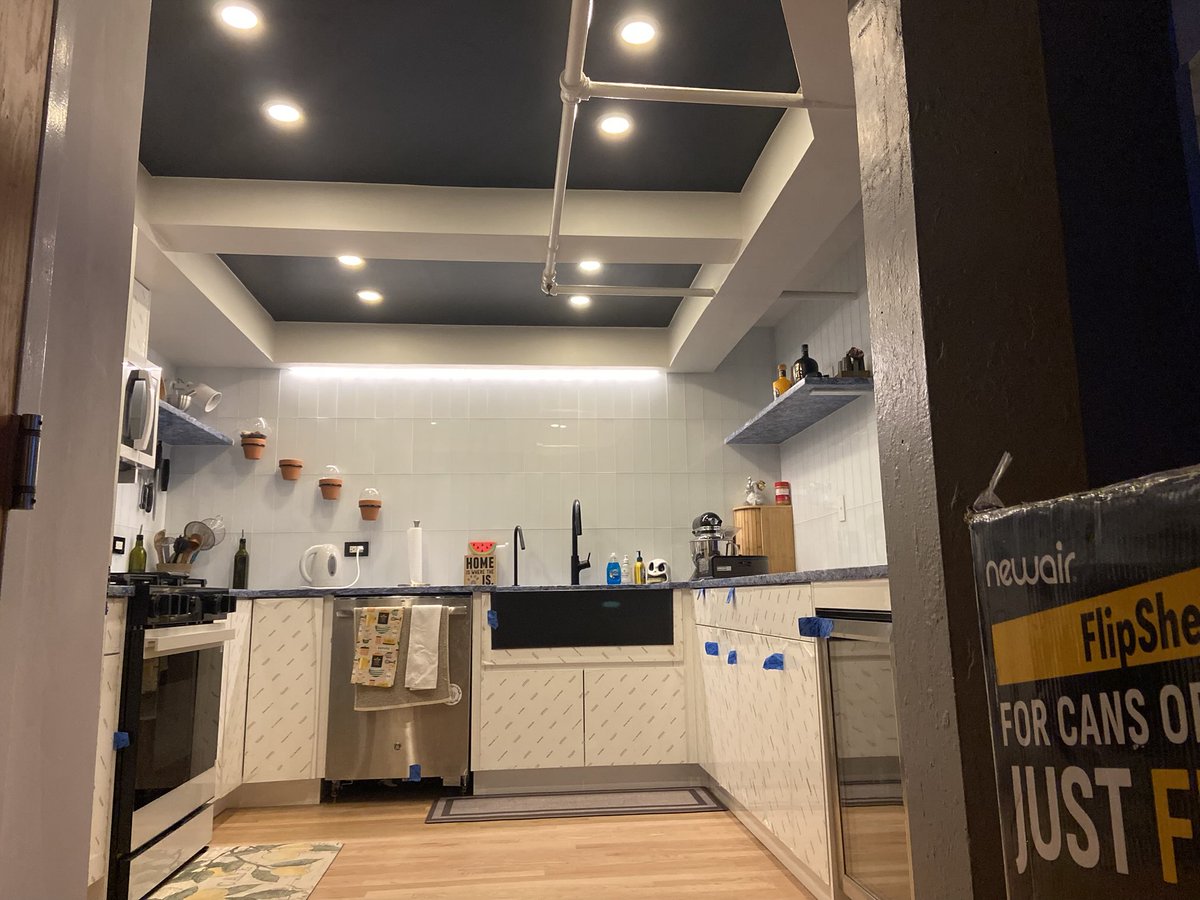 Just wrapped up this beautiful project, doors need to be unwrapped