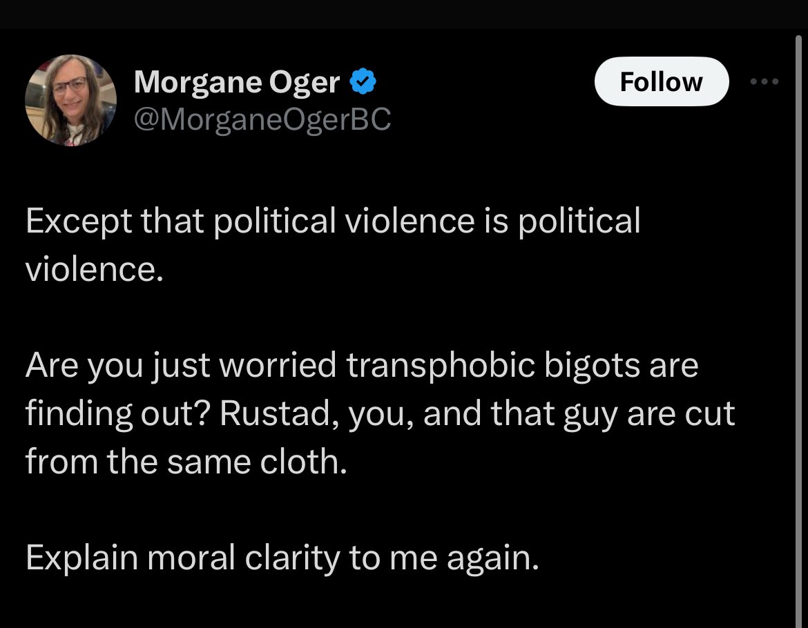 This is what a Pride Society board member in Vancouver post about Charlie Kirk being murdered.