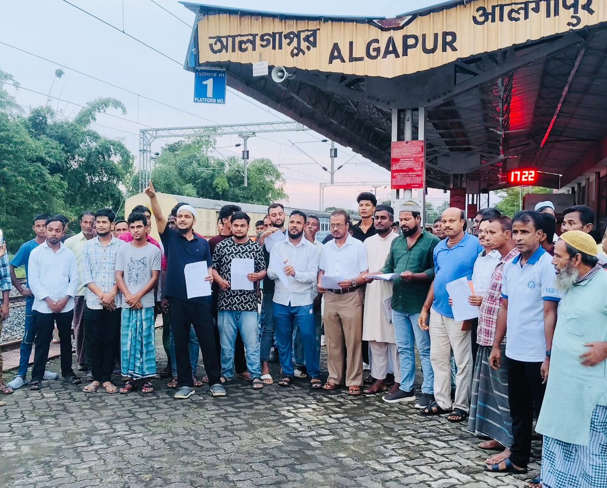MohammadAliLas6's tweet photo. @himantabiswa @RailMinIndia @RailNf @narendramodi @CMOfficeAssam going to inaugration new Express train Sairang , Mizoram to guwahati and other part of India , Public demand to stopage At Algapur station Hailakandi,the train will run via Hailakandi, Assam, give 2 minutes stopage https://t.co/l6i1kejl5g
