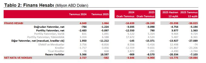 Net hata noksan kaleminde, Temmuz'da 582 milyon dolar çıkış oldu.