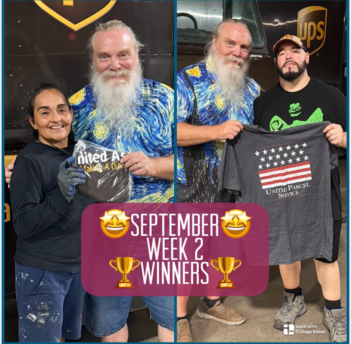 #OKC #Preload 🤩September🤩  #SafetyInitiative Week 2🏆WINNERS🏆of reducing #SlipNfall injuries with keeping their areas clean &amp; clear of obstructions  Great job Adela &amp; Will!! #UPS #Recognition