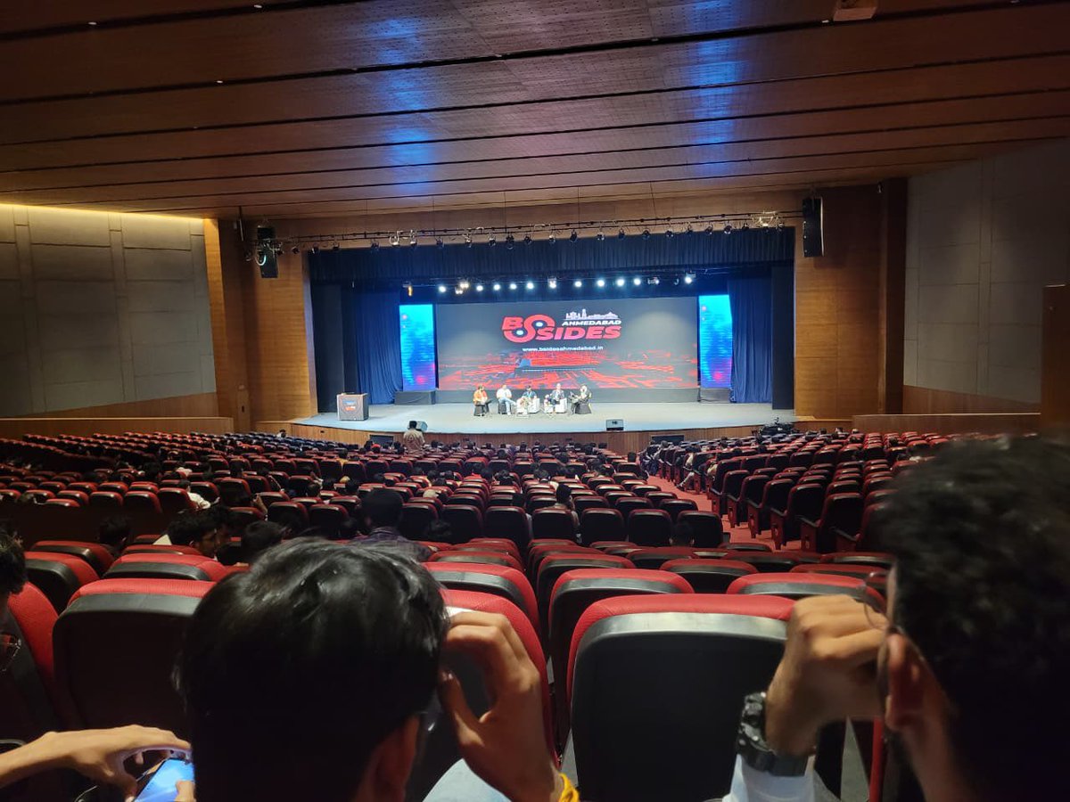 secsystemd's tweet photo. Bug bounty panel at @bsidesahmedabad
@GodfatherOrwa @amoshkov @_jensec @ carl kubalsky #mostafa https://t.co/RyvZgOFe2M