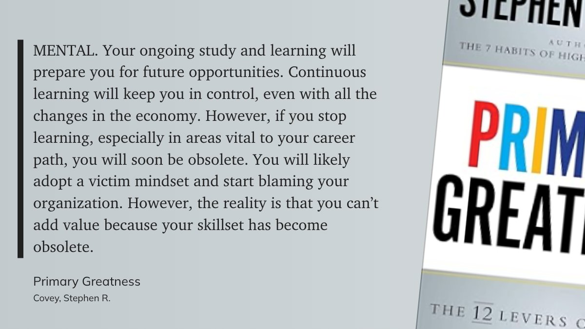Always be a learner. The moment we hit pause on growth, our value starts to expire. Keep sharpening the skills that matter—so change feels like opportunity, not threat. Control the controllables: learn, adapt, repeat. 🚀📚 #LifelongLearning #Leadership #FutureOfWork