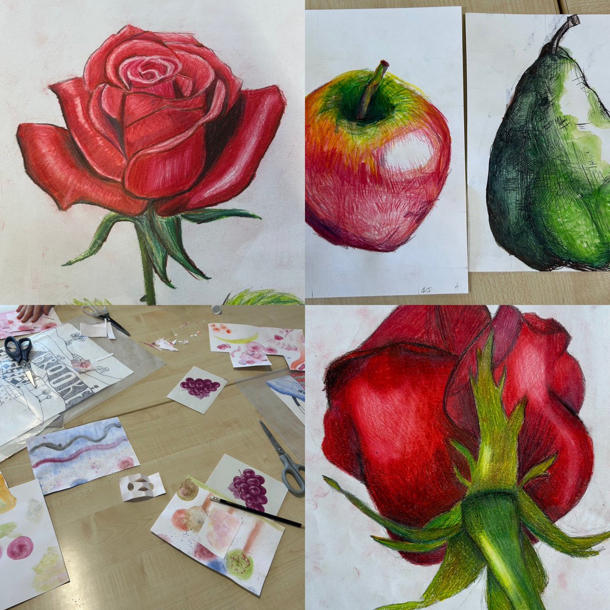 Mr Macintyre’s S3 class have been working on a mixed media project. Students have created some lovely work using a variety of different materials. Keep up the good work <a href="/stbenedictsren/">St Benedict's High School</a>