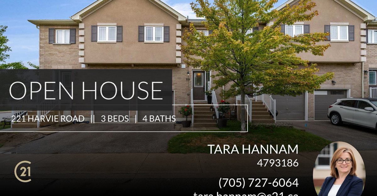 This listing won't last! Take a look before it's gone. Feel free to ask any questions or give me a call at (705) 727-6064 📱! Open house: September 14th at 2:00 PM.

Tara Hannam
Sales Representative
Century 21 BJ Roth Realty Ltd.,... homeforsale.at/221_HARVIE_ROA…