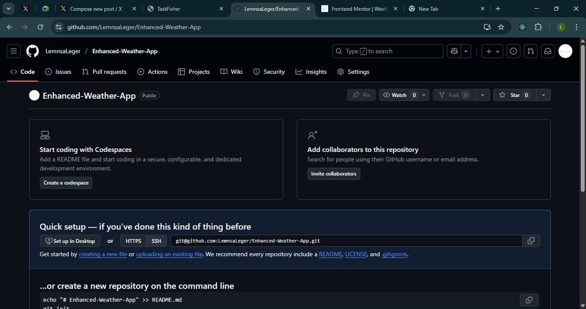 devlemnsa's tweet image. Just started  #FM30Hackathon 
Creation of Repository and giving it a spicy name🐎