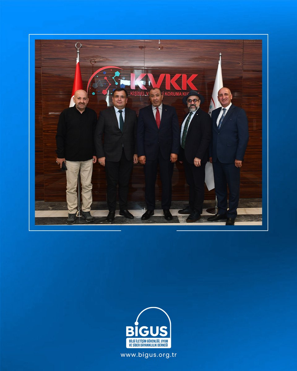 _bigus__'s tweet photo. Başkanımız Cem HACIZADE, TÜBİFED-Bilişim Sektörü Dernekleri Federasyonu Başkanı Necmettin KIRIK, TÜBİDER Bilişim Sektörü Derneği Başkanı Tuncay IŞIK ve KOBİD Konya Bilişim Derneği Başkanı Mehmet ÖNAL ile birlikte KVKK Başkanı Prof.Dr.Faruk Bilir’e nezaket ziyaretinde bulundular https://t.co/lD73HF1Mo9