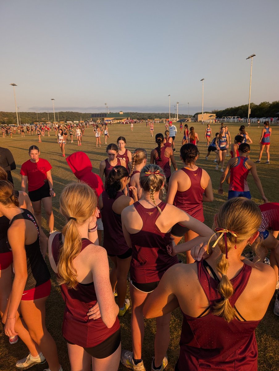 dshs_xc's tweet photo. Varsity Girls getting ready to start at the Hays CISD XC meet. Results will be posted: 

https://t.co/Hhlg71yvAT https://t.co/nUz47t8KOT