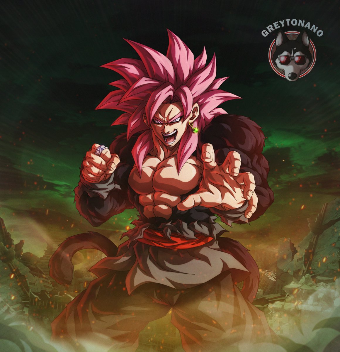 Greytonano's tweet photo. "SSJ4 Black Goku"

It's been a long time since I drew this character in all his glory, and what a better way than to do it in the mythical Super Saiyan 4

Let me know which version you liked more

Hope you guys like it!!! 

_
_
_

#dbs #dbz #goku #ssj4 #blackgoku #zamasu #ssjrose https://t.co/lyeTY33EPG