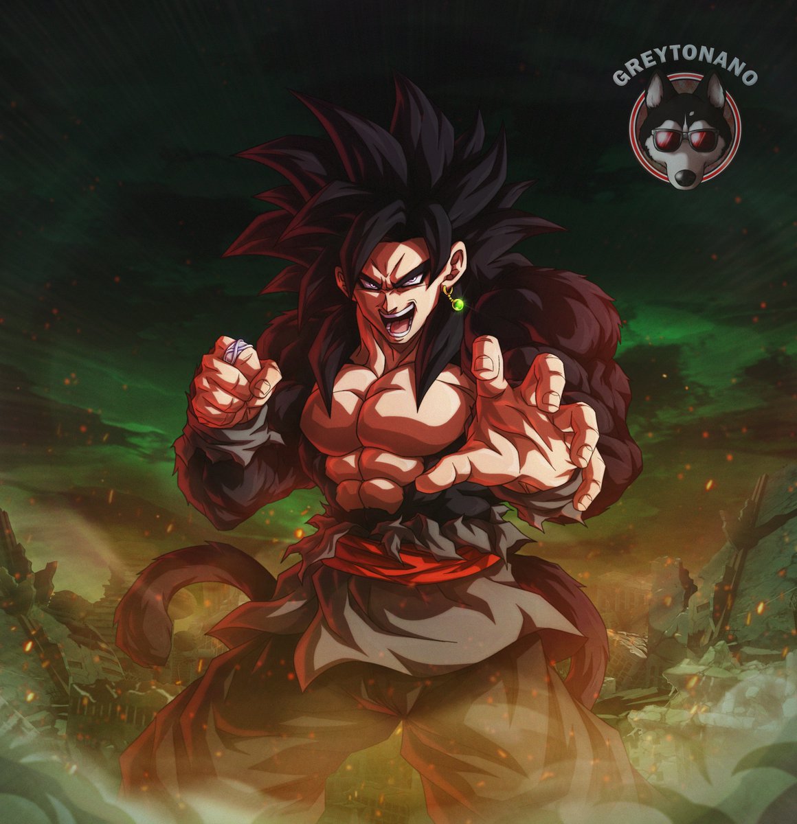 Greytonano's tweet photo. "SSJ4 Black Goku"

It's been a long time since I drew this character in all his glory, and what a better way than to do it in the mythical Super Saiyan 4

Let me know which version you liked more

Hope you guys like it!!! 

_
_
_

#dbs #dbz #goku #ssj4 #blackgoku #zamasu #ssjrose https://t.co/lyeTY33EPG