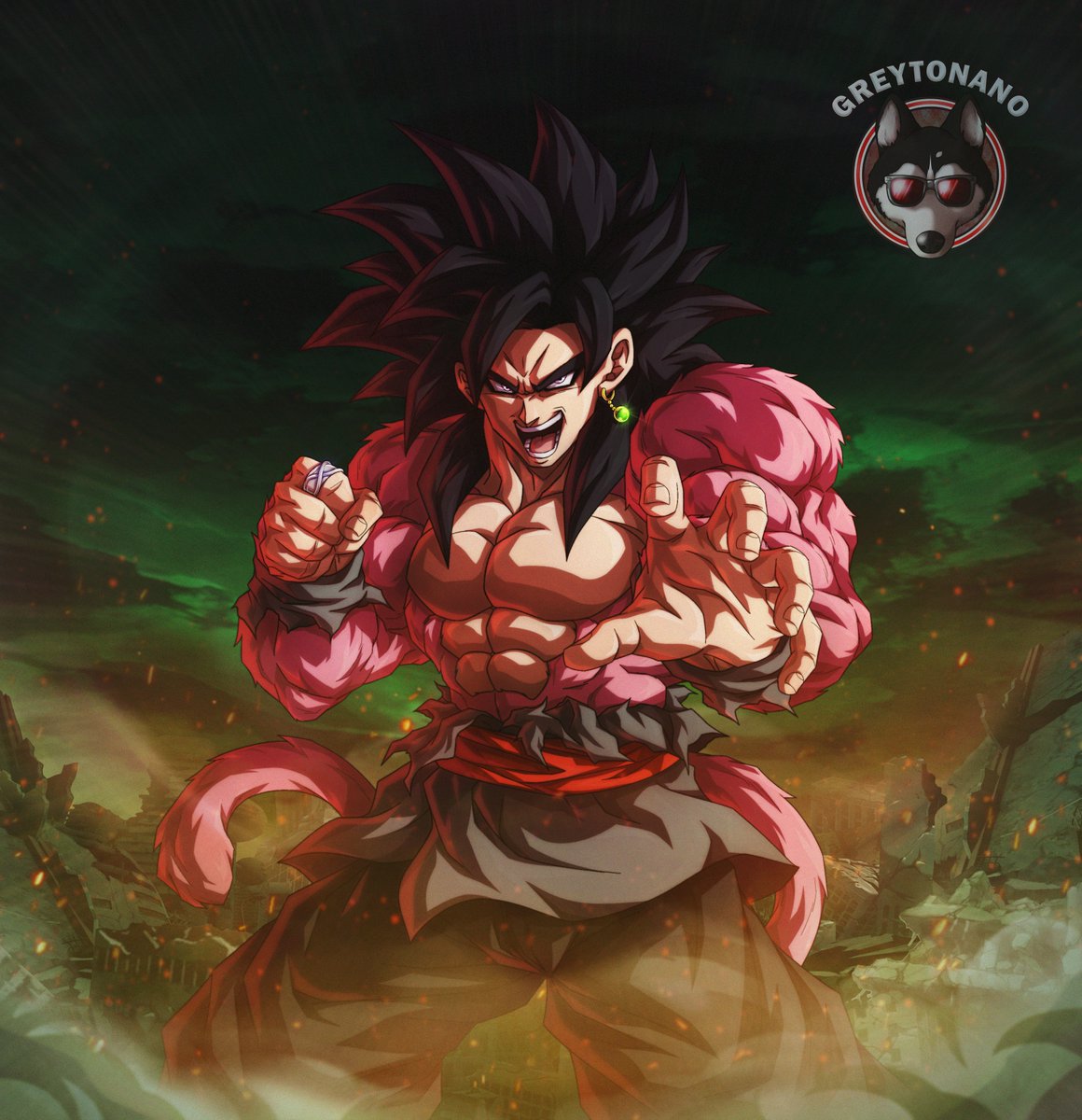 Greytonano's tweet photo. "SSJ4 Black Goku"

It's been a long time since I drew this character in all his glory, and what a better way than to do it in the mythical Super Saiyan 4

Let me know which version you liked more

Hope you guys like it!!! 

_
_
_

#dbs #dbz #goku #ssj4 #blackgoku #zamasu #ssjrose https://t.co/lyeTY33EPG