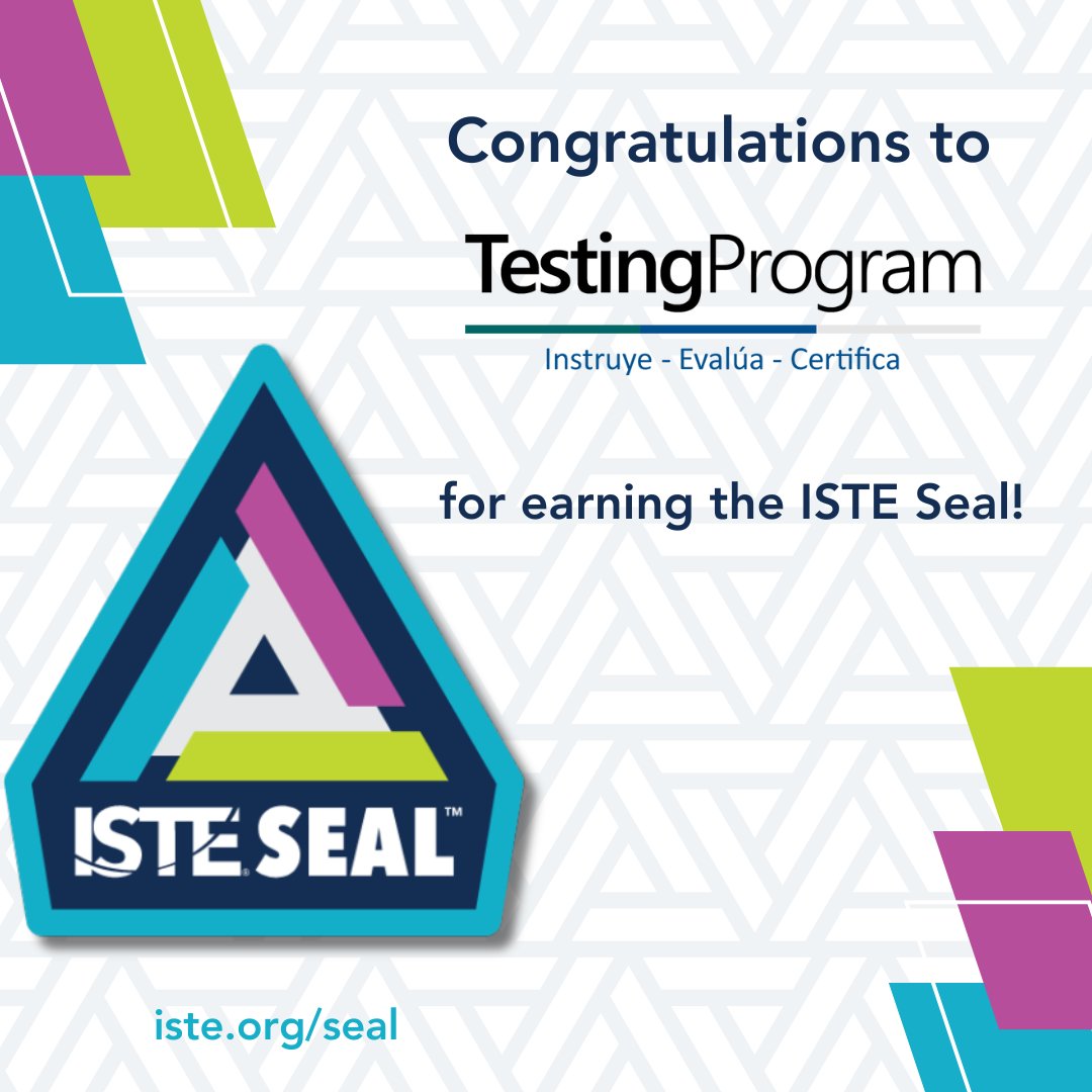 ISTEofficial's tweet image. 👏 Congrats to Consultores en Tecnología Educativa! Their Testing Program earned the #ISTESeal for blending skill development, analytical thinking &amp;amp; strong support tools—preparing students for digital challenges ahead.
Learn more 👉 hubs.li/Q03H0mch0