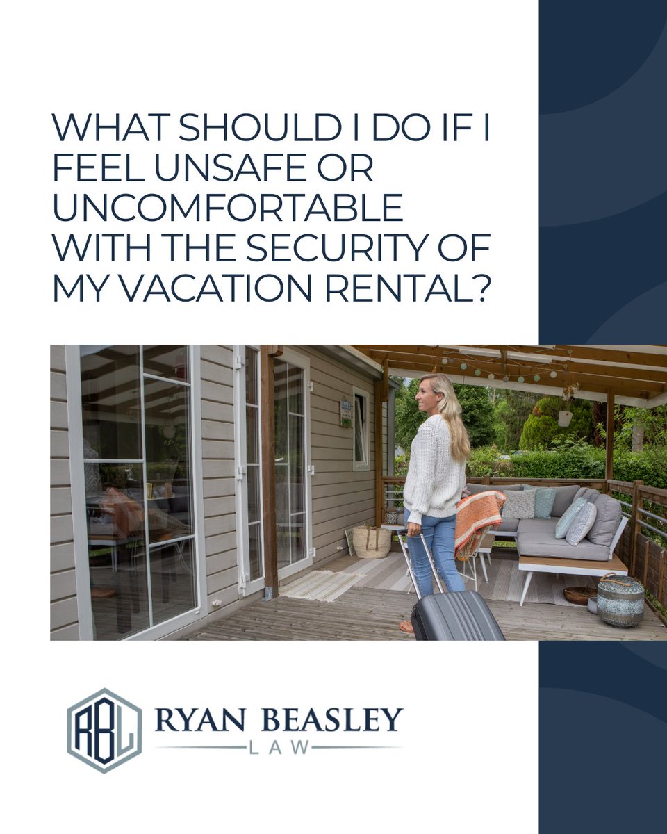 ryanbeasleylaw's tweet photo. You go on vacation to escape the worries of the office and everyday life. If you feel uneasy or uncomfortable in your vacation rental, this is something that should be addressed with your rental host. 

Learn more: https://t.co/bCRFvpdswP https://t.co/Igjgm7Ug2Q