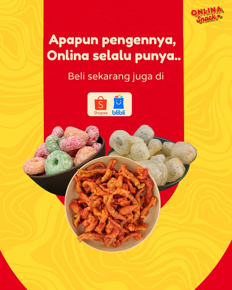 OnlinaSnack's tweet photo. #OnlinaSnack #CemilanManis #CemilanGurih #NgemilAsik #CemilanViral https://t.co/HBsjPJI6BZ