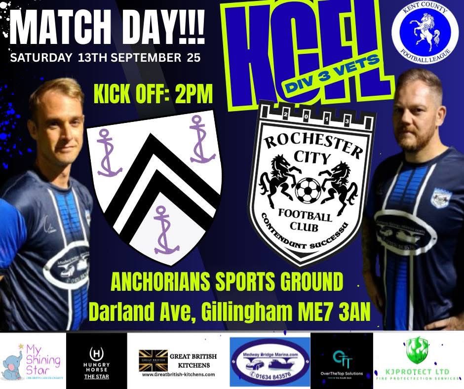 Season 25/26 kicks off with an Away Day at a Venue many of our players know well having worn the Anchorians colours once upon a time. 

A much changed squad from last season sees 7 players making their competitive debut 😮 

Previous meeting: N/A

#upthecity 💙🧡

#vetsfootball