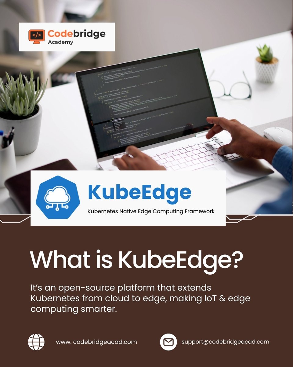 CodeBridgeAca's tweet image. Imagine harnessing the power of Kubernetes  not just in the cloud, but directly at the edge where your IoT devices live. 
With KubeEdge, you get:
 ✅ Faster processing 
 ✅ Automated device management
 ✅ Seamless app deployment
 ✅ Real-time data handling
#KubeEdge #Kubernetes