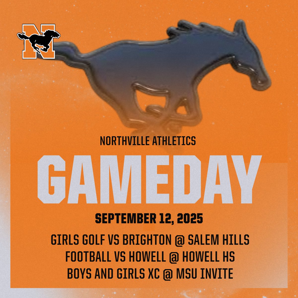 nvilleathletics's tweet image. Good luck to golf, football, and cross country today!  #GoMustangs #GetBetterEveryday #FocusOnTheProcess