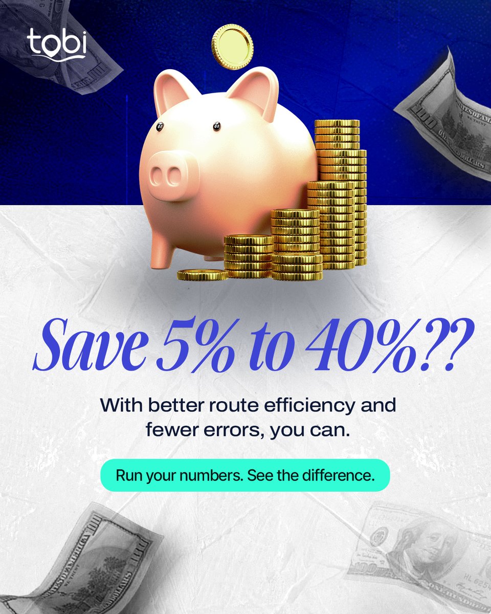 TobiSoftware's tweet photo. What could 5-40% savings mean for your fleet?

Use our ROI calculator to plug in your numbers and discover your potential savings: https://t.co/XZjrYV1Gly

#NEMT #TobiResults #NEMTGrowth #NEMTSoftware https://t.co/9OfWNtsPXA