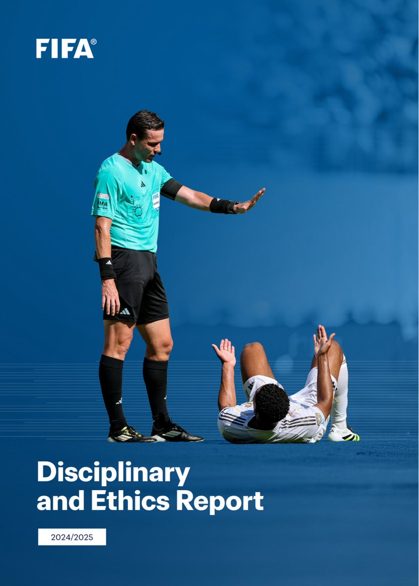 GarciaSilvero's tweet photo. The FIFA Disciplinary &amp; Ethics Report 2024/25 is now published!

✅ A detailed look at the operations of FIFA’s judicial bodies between July 2024 &amp; June 2025, explained through data and key figures (including the @FIFACWC 25).

📊 Download the report 👇

https://t.co/KnA3YnqUmb https://t.co/llHXpkxipj