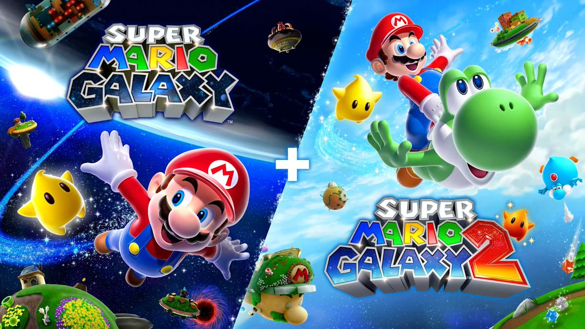 necrolipe's tweet image. Coletânea HD Super Mario Galaxy + Super Mario Galaxy 2 é anunciada para o Nintendo Switch

Os jogos estarão disponíveis em Português do Brasil

Lançamento previsto para 02 de outubro de 2025

Amiibo de ambos Mario e Rosalina chegam em 2026
