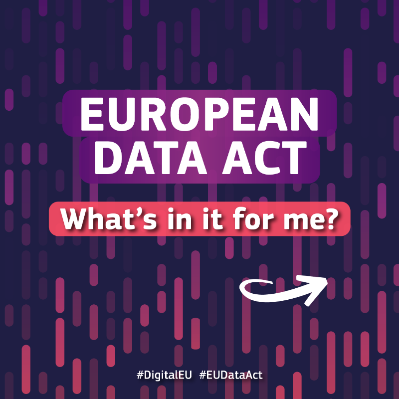 EU_Justice's tweet photo. From today, the EU’s landmark Data Act becomes applicable across all EU countries.
This groundbreaking law sets fair rules for data use, unlocking opportunities for innovation, competitiveness & growth in Europe’s digital economy.
Read more about #EUDataAct ↓
@DigitalEU