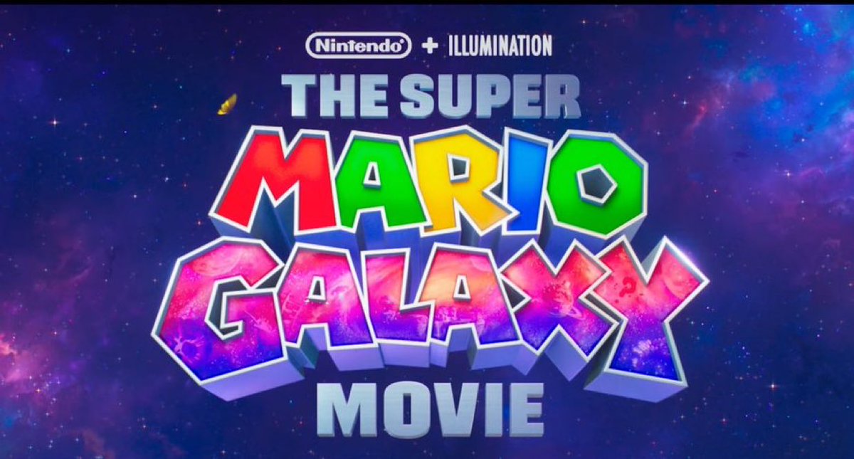 The ‘Super Mario’ sequel is officially titled ‘THE SUPER MARIO GALAXY MOVIE’

Releasing in theaters in April 2026.