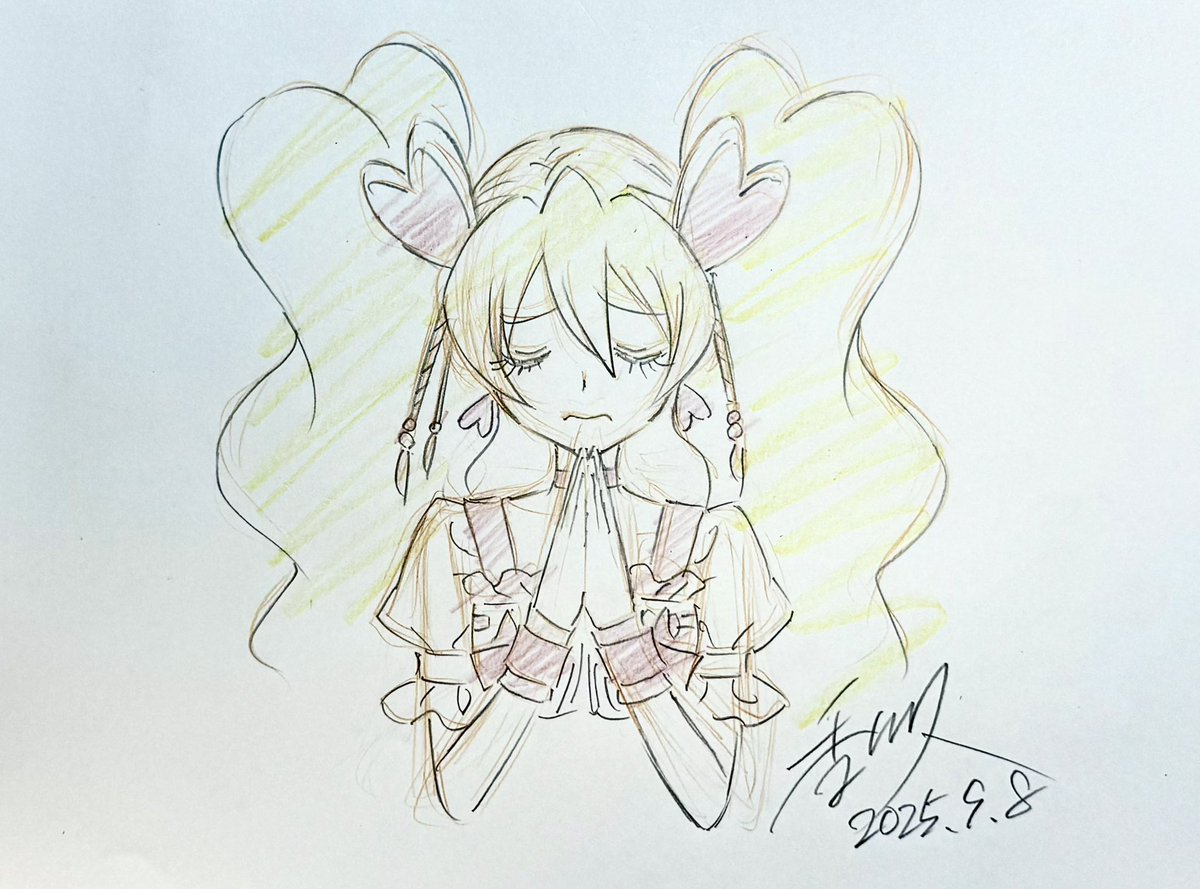 キュアピーチ ,桃園ラブ 「ある事のお詫びの印として描いたピーチはん これはこないだのとろとろピーチみたいに」|香川久 Hisashi Kagawaのイラスト