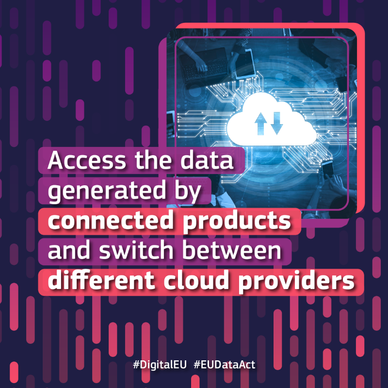 EU_Justice's tweet photo. From today, the EU’s landmark Data Act becomes applicable across all EU countries.
This groundbreaking law sets fair rules for data use, unlocking opportunities for innovation, competitiveness & growth in Europe’s digital economy.
Read more about #EUDataAct ↓
@DigitalEU