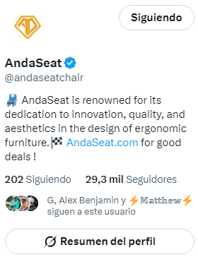 MarcelaConstanz's tweet photo. @andaseatchair Good morning:
I deserve to win a chair, because my back has started to hurt. Even though I'm at a desk all day, a good rest for my back is ideal.
Good luck to everyone!
@marisjade90 @Mercede47947015 @cmontufar77 
#AndaSeat #Emmys #Giveaway #GamingChair #Emmy #gamer #chairdesign https://t.co/6iVDoFdIAA