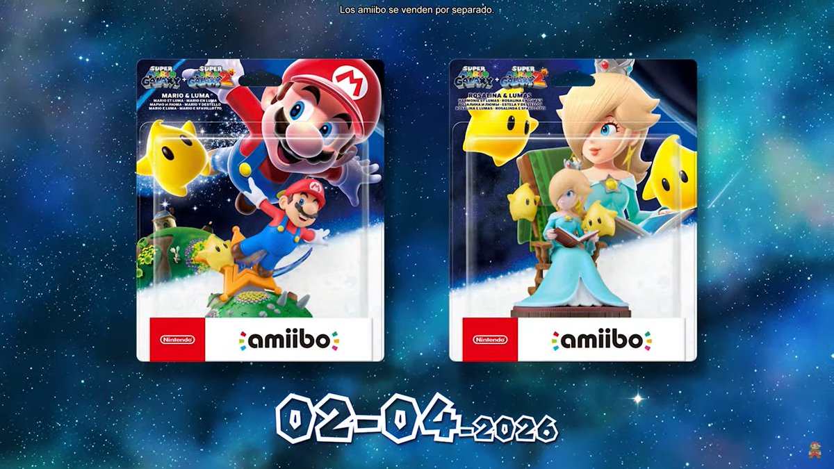 xtralife_es's tweet photo. #SuperMarioGalaxy + #SuperMarioGalaxy2 están de vuelta para #NintendoSwitch2 

¡Y nuevos amiibo!👀

#NintendoDirect https://t.co/4I1gN8agcf