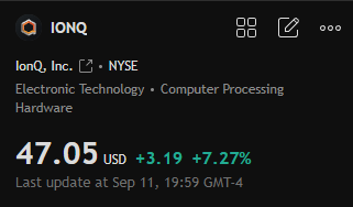 james_carter57's tweet photo. 🚀 $IONQ
🤝 Received regulatory approval for acquisition of UK-based Oxford Ionics
🏛️ Established IonQ Federal to expand government business
💎 Partnered with Element Six to develop quantum-grade diamond films
📈 Share price up approximately 500% over the past year! https://t.co/S45Kpr6PPj