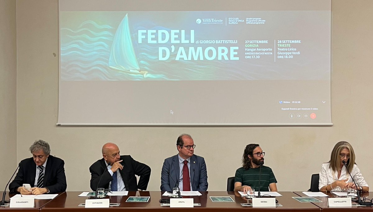 Regione FVG (@regionefvgit) on Twitter photo "Con 'Fedeli d'Amore' celebriamo un progetto culturale di straordinaria profondità e rilevanza". Così il vicegovernatore <a href="/MarioAnzil/">Mario Anzil</a> alla presentazione dello spettacolo del <a href="/TeatroVerdiTS/">TeatroVerdiTS</a>.
👉ibit.ly/5mfTK "Con 'Fedeli d'Amore' celebriamo un progetto culturale di straordinaria profondità e rilevanza". Così il vicegovernatore <a href="/MarioAnzil/">Mario Anzil</a> alla presentazione dello spettacolo del <a href="/TeatroVerdiTS/">TeatroVerdiTS</a>.
👉ibit.ly/5mfTK