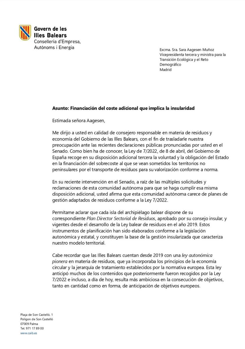 Conselleria d’Empresa, Autònoms i Energia tweet media