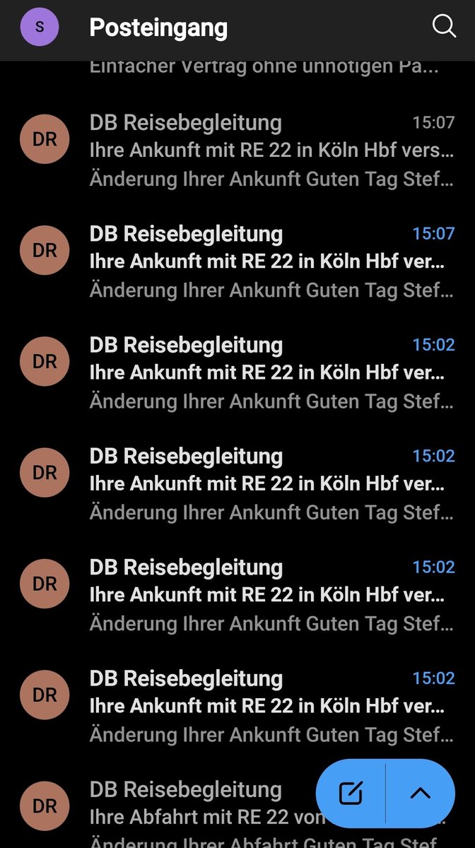 Zugespamt wird man auch. 🙈